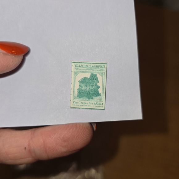 Department 56 Bachman's Village LAMPLIGHTER 1996 Collect pin PLUS retire slip - Picture 5 of 5